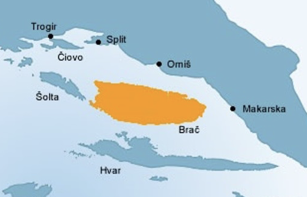 Brac Island Location Croatia Brac Tours