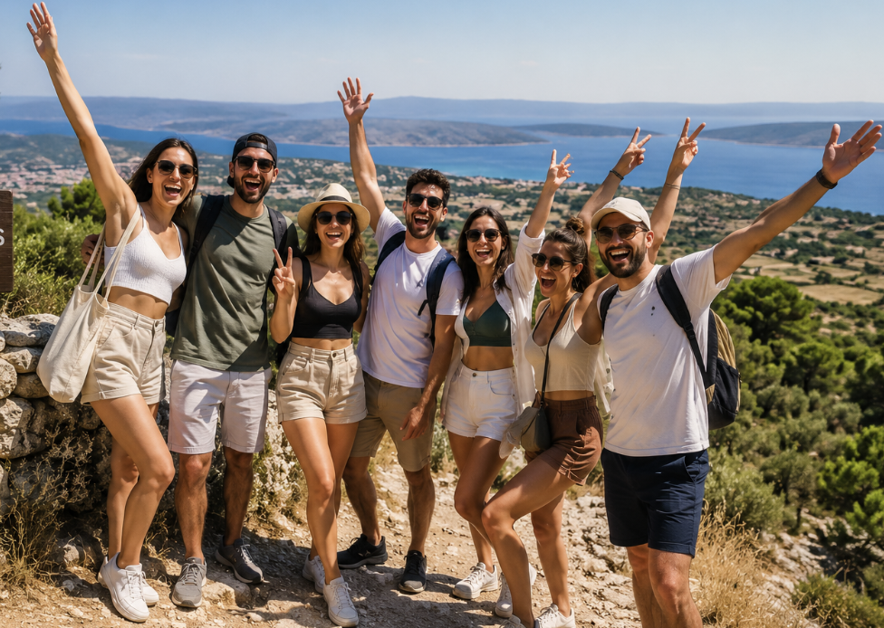 Brac Island Tours Croatia Group of people Enjoying
